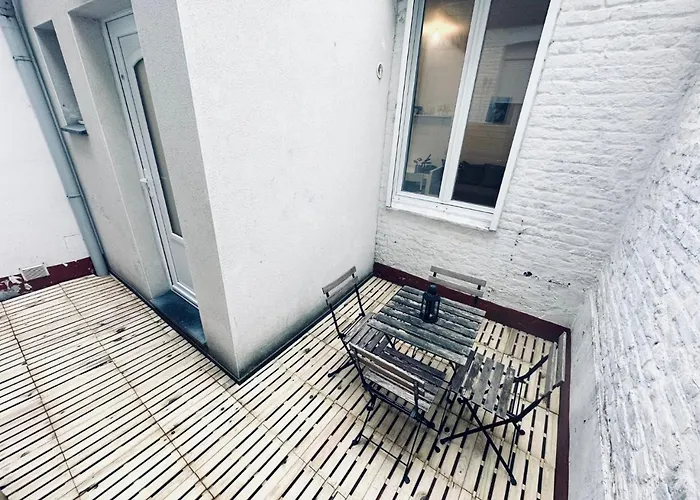Studio Lille Style Avec Wifi, Terrasse, Proche Gares