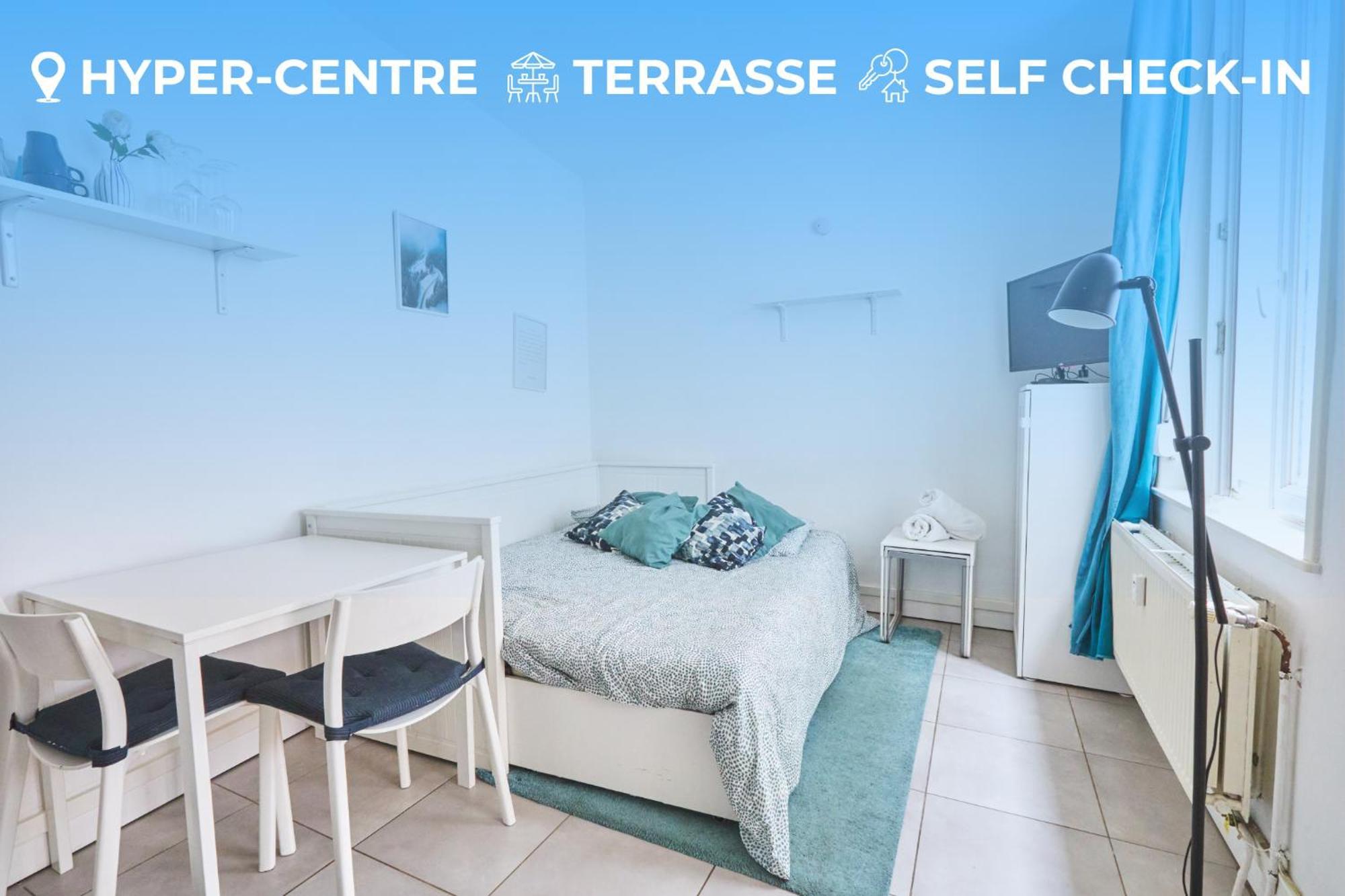 Apartamento Style Avec Wifi, Terrasse, Proche Gares Lila
